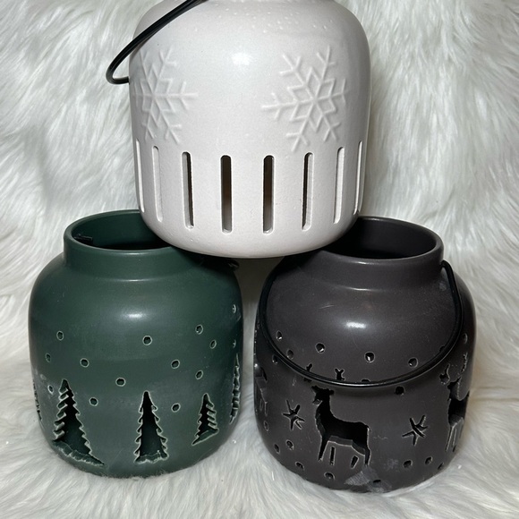 Target Other - Target Set of 3 Ceramic Decorative Lantern Candle Holders